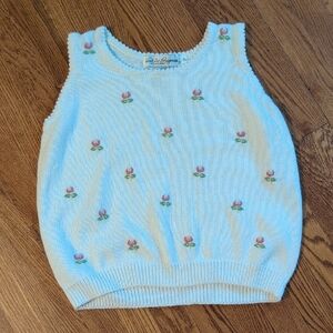 Work In Progress- Vintage Embroidered Sweater Vest
